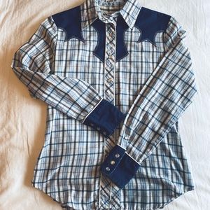 Vintage Western Pearl Button Shirt